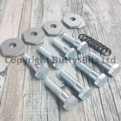 BB-036 Complete Beam Bolt Kit Original Washers (Egg shaped washers)