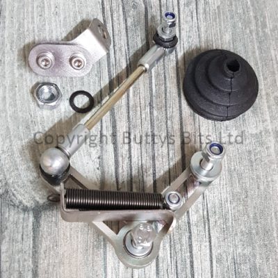 BB-014 1959-1967 Splitscreen VW Throttle Kit (Left Hand Drive) - Kit with boot and cable roller guide