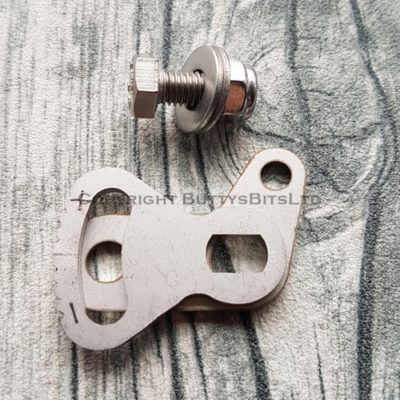 BB-082 Carb fuel pump setting plate Alternator style  (Stainless steel)