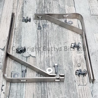 BB-066 T1 Beetle Stainless steel Mud Flap Mounts and Bolt Kit (Blade Style Bumpers)
