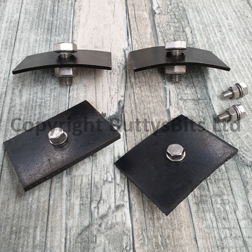 BB 224 Ribbed pressed Bumper Splitscreen splash pan mounting kit