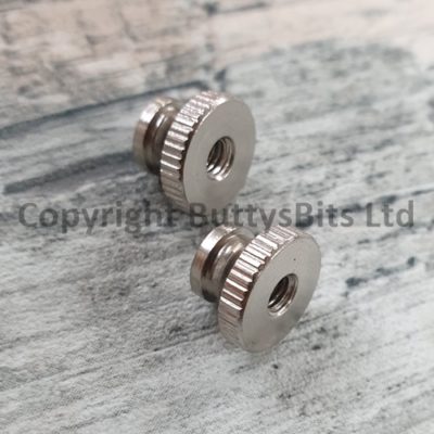 BB-285 2 x Thumb screw nuts for Gauges / Dials