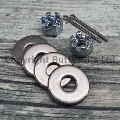 BB-314 912 911 Handbrake cable nuts and 2 x stainless steel cotter pins