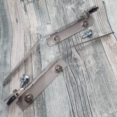 BB-325 T2A Stainless Steel Earlybay Moustache (engine bar) Mudflap mounts