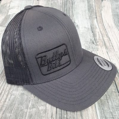 Grey cap with Black logo Snapback Cap