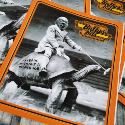 "10 Years without a proper job" Sticker (Tortoise riding)