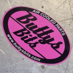 BB-131P Classic Buttys Bits Oval Sticker (Macmillan Cancer Support PINK Specials)